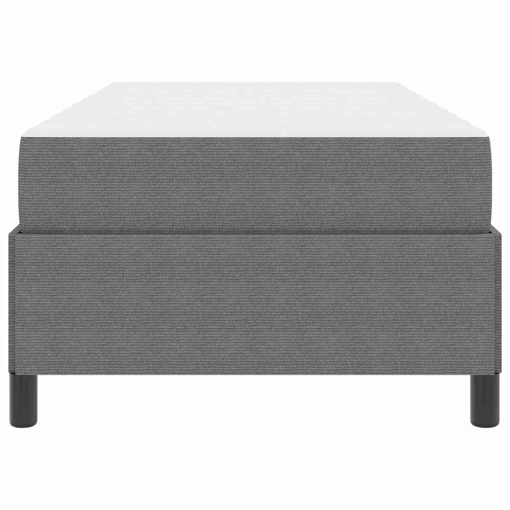 Bed Frame with Mattress Light Grey 80 x 200 cm Fabric