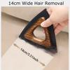 Wood Pet Hair Remover Brush with Handle , Portable Hard Bristle Lint Shaver for Dogs , Cats, Furniture, Bedding , Clothing , Durable Wood