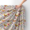Royal Samt Stoff Polyester Zum Nähen - Motiv Schmetterlinge Im Volksstil