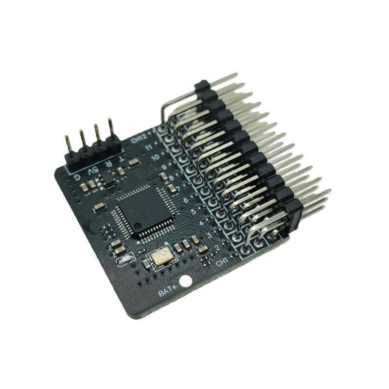 1Pcs 12CH CRSF ELRS PWM Adapter Board 12 PWM Outputs 5V BEC Durable for FPV Long Range Drone RC Model Modification