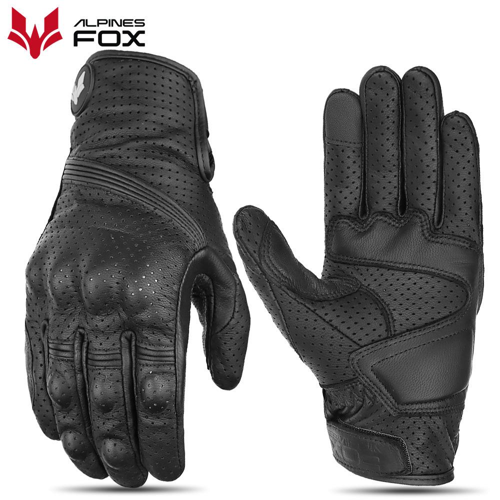 Motorcycle leather gloves