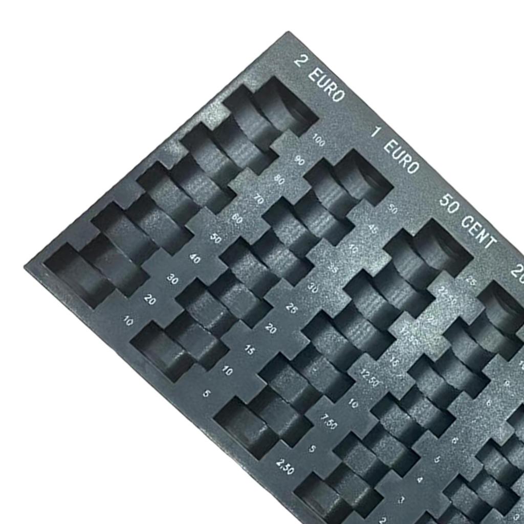 Pudełko do przechowywania euro Organizer na pieniądze Uniwersalny Czarny, Kaseta na pieniądze Tacka Prezenty Dozownik