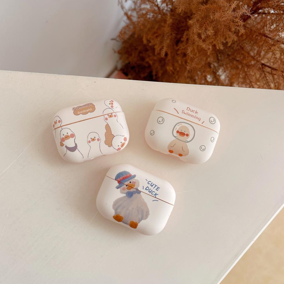 AirPods1 scratch-proof swimming duck ins wind cute all-inclusive protective case TPU