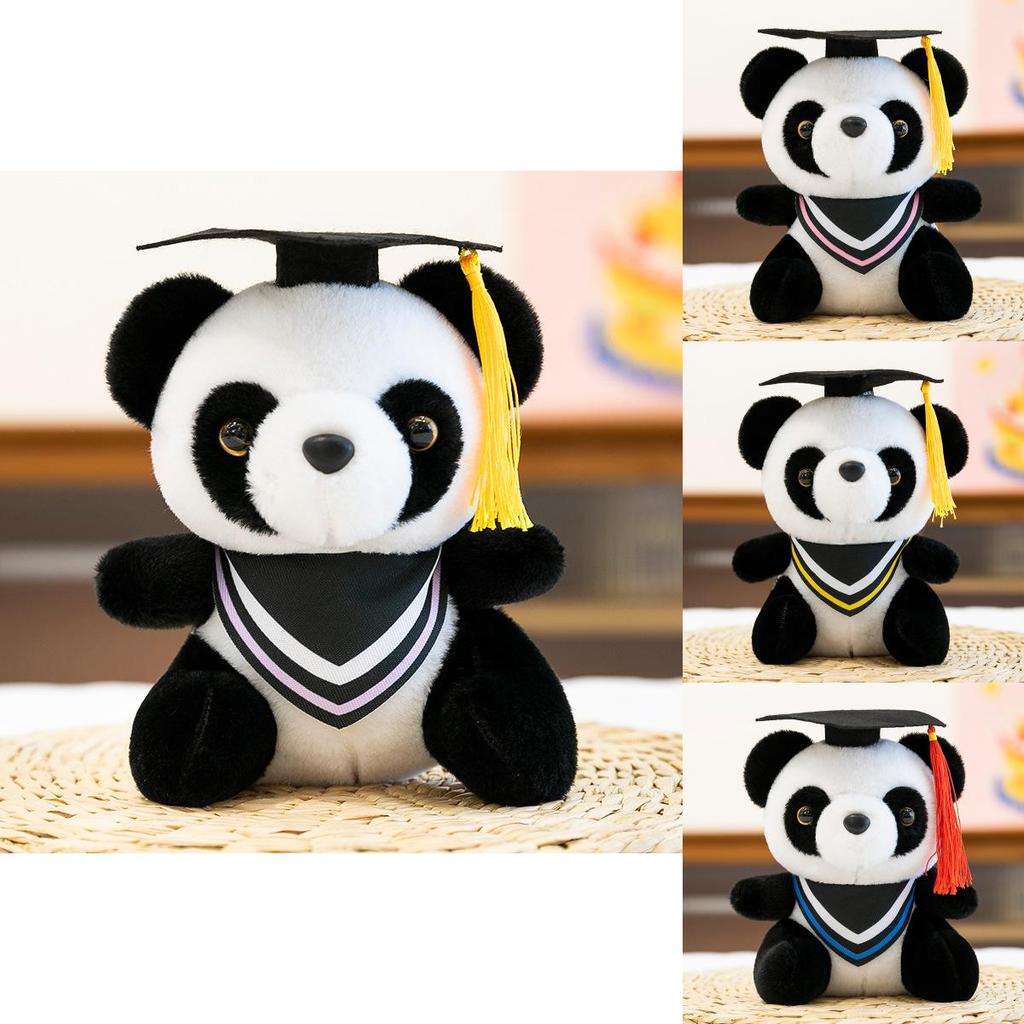 Panda Plush Toy With Doctor Hat For Graduation Gift Girls And Friends