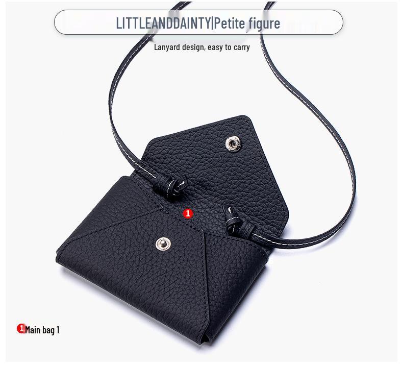 Exquisite Mini-Umhängetasche Umschlag-Kartenhalter & Lanyard-Münzbörse 2025