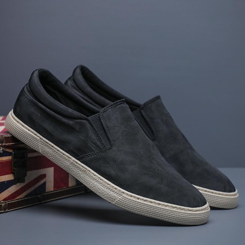 Fashion Men's Canvas Shoes Hot Sale Lightweight Comfortable Low-cut Vulcanized Espadrille Non-slip Casual Men Flats Shoes BD23001