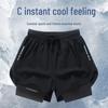 Чоловічі швидковисихаючі бігові шорти, легкі, еластичні, стійкі до вологи, триточкова застібка, великий розмір, ідеально підходять для літніх занять фітнесом.