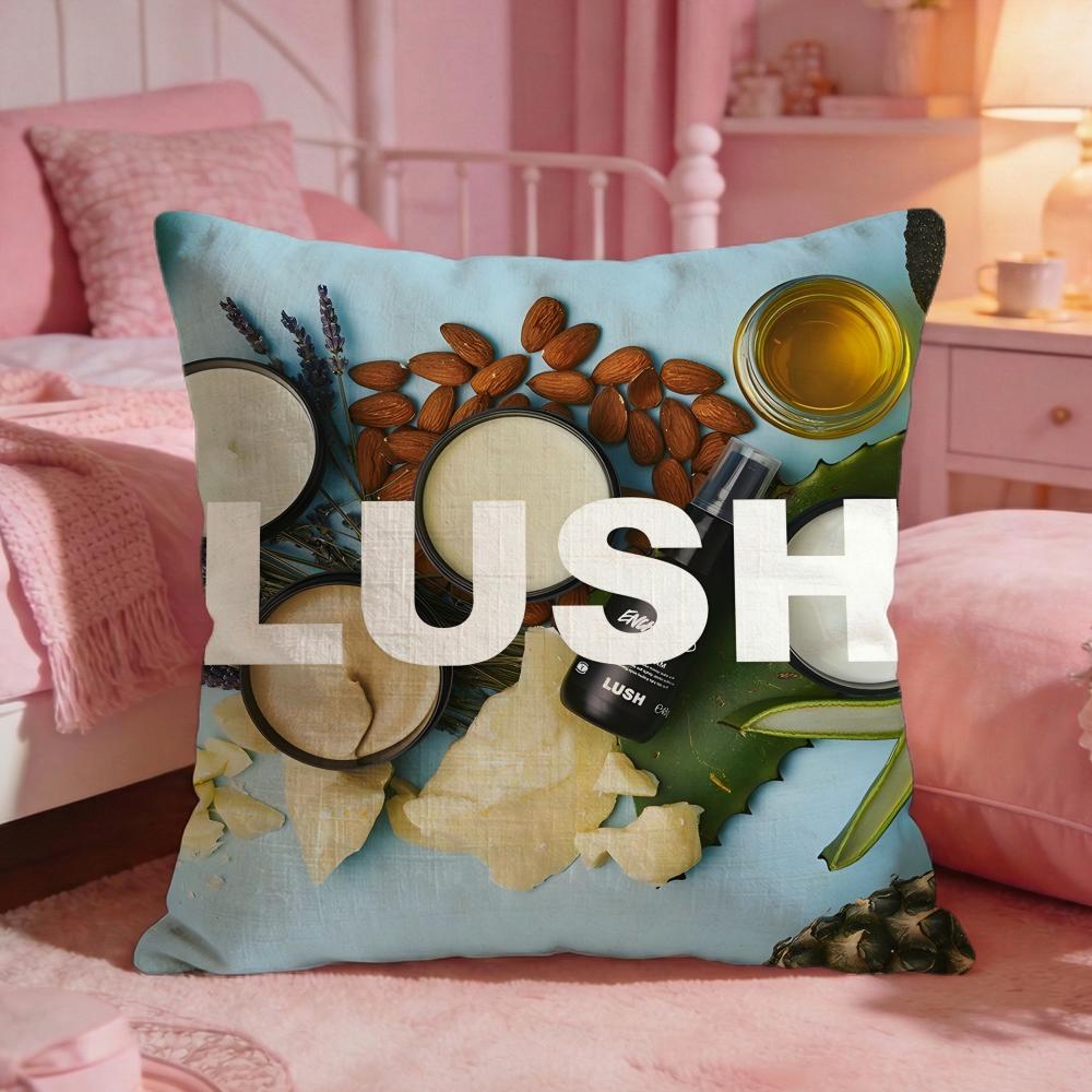 Brand Logo LLush Cushion Cover Premium Comfort Reversible Pillow Cove Two In One Design For Any Room Car Interior
