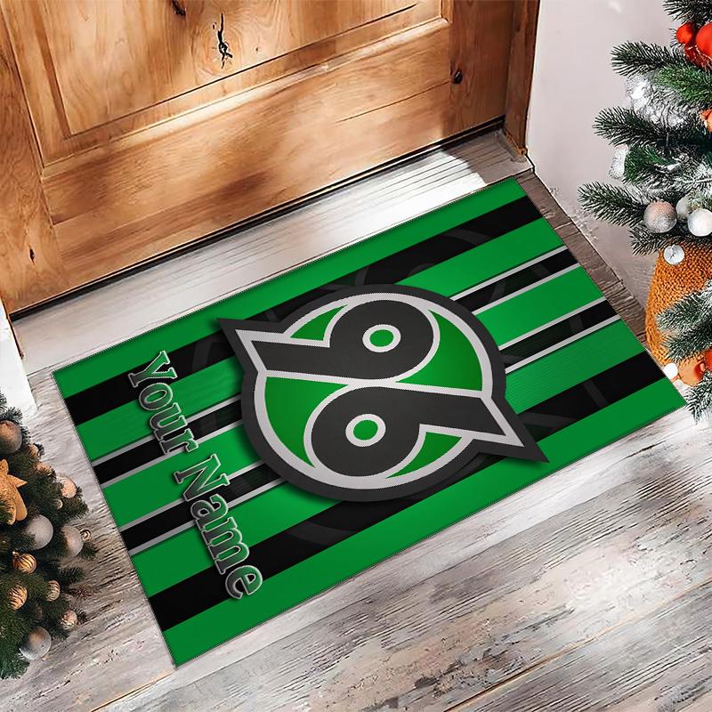 Hannover 96 Printed Crystal Velvet Rug Non‑Slip Crystal Velvet Carpet For Sofa Bedroom Indoor Home Decoration