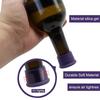5pcs Random Color Silicone Wine Beer Cover Bottle Stopper Caps Strong Seal Keep Fresh Cork Wine Stopper