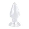 Jumbo Transparent Anal Plug Set: Large, Medium, Small High-Clear Beads