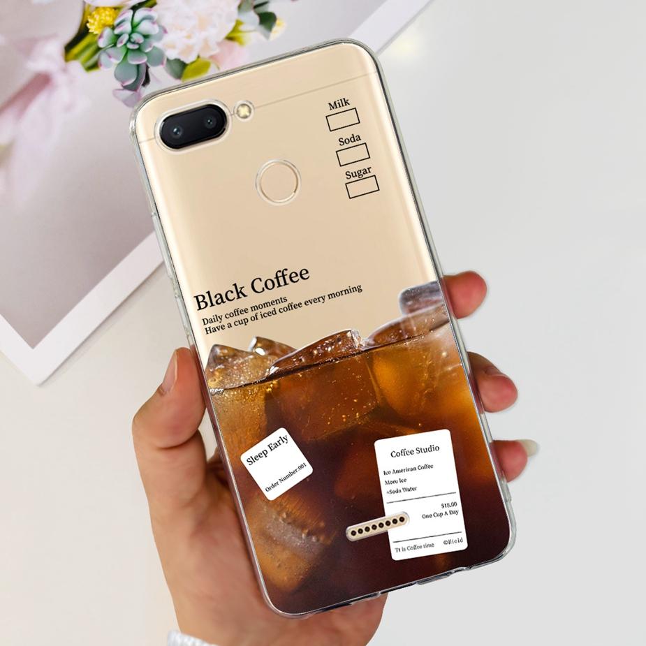 For Xiaomi Redmi 6 6A Case Cute Painted Cover Clear Silicone Phone Case Soft TPU Shell For Redmi 6A Redmi6 Redmi6A Fundas Bumper