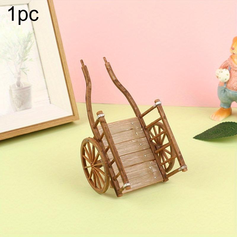 

1шт 1:12 Кукольный домик Миниатюрная Симуляция Собранная Модель Тележки Мебельные Аксессуары Для Кукольного Домика Садовый Декор DIY Аксессуары