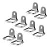 8 Pack Square Shaped D Rings 200kg Load Capacity Sturdy and Durable Stainless Steel D Rings Heavy Duty D Rings Suitable for Trailers and Securing