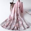 Sciarpa Lunga 100% Seta Donna Lusso Shawl in Raso di Seta Naturale Foulard Sottile Primaverile per Capelli Sciarpa da Collo in Vera Seta di Hangzhou