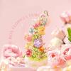 SEMBO 575pcs Block Florist Series Light Music Box Building Blocks DIY Teacups Flower Romantic Model Holiday Gifts Toys For Girls