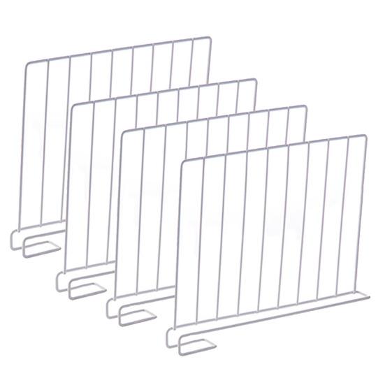 

4 шт. органайзер для полок-разделителей одежды, высокая прочность, устойчивость к коррозии, простота установки