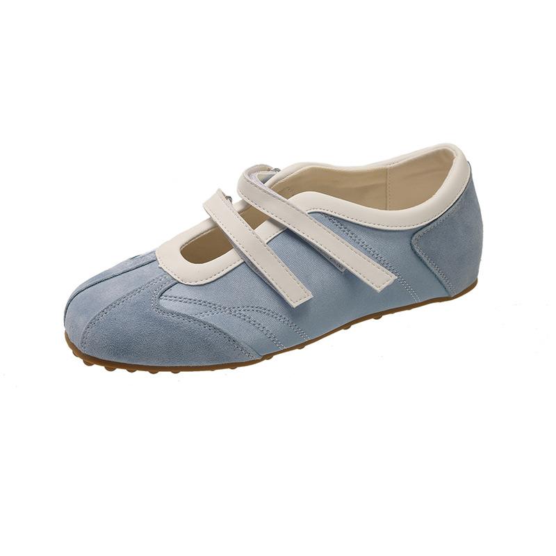 2025 summer new flat casual shoes women's ballet training shoes Korean version niche Mary Jane round head single shoes women