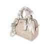 Coach Handbag [Customized Bag] Rowan 18 Pearl Shimmer, Hand-painted In English Pearl Crushed Light (Vanilla White) Basic Package (Bag + Dust Bag)
