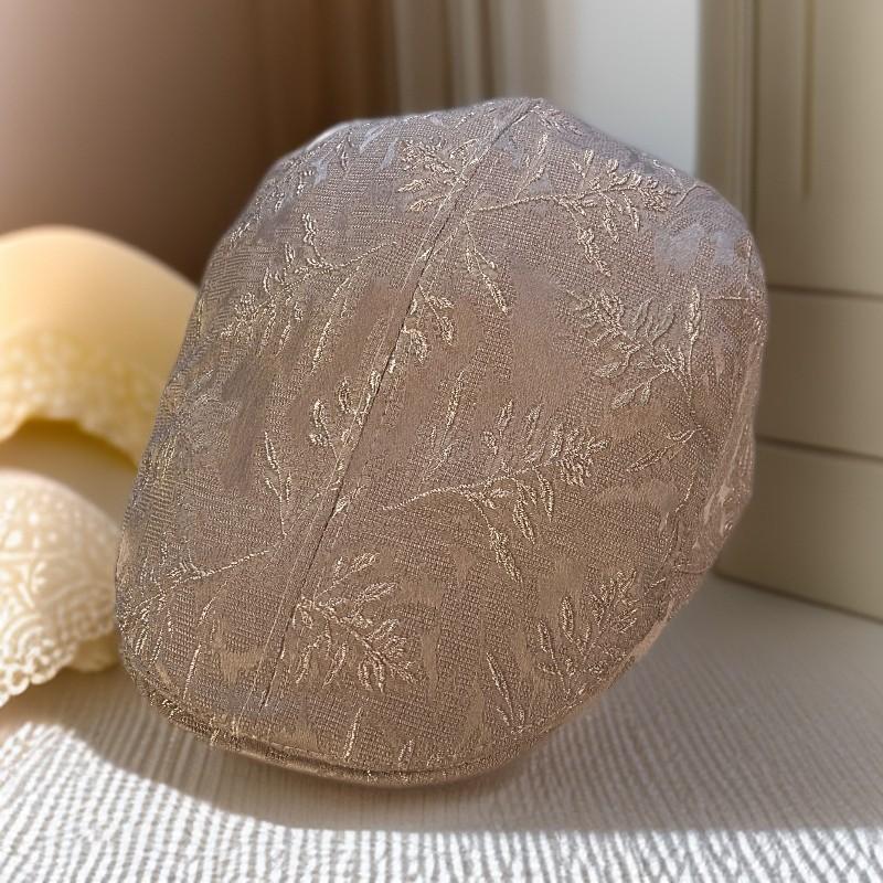 

Leaf Embroidered Newsboy Cap for Women Casual Streetwear Spring Summer Fashion Painter Caps Female 56-58cm хаки