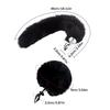 Metal Pointed Tip Plush Rabbit Tail Anal Plug Prostate Massager Butt Plug Fox Tail Cosplay Erotic Sex Toys For Adults Sex Game