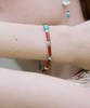 Merrymotive Red And Mint Colored Native Bracelet