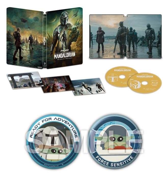 The Mandalorian Season 3 Edition Steelbook Includes a Set of Two 57mm Badges Blu-ray Collector's (Limited Edition) [Blu-ray]