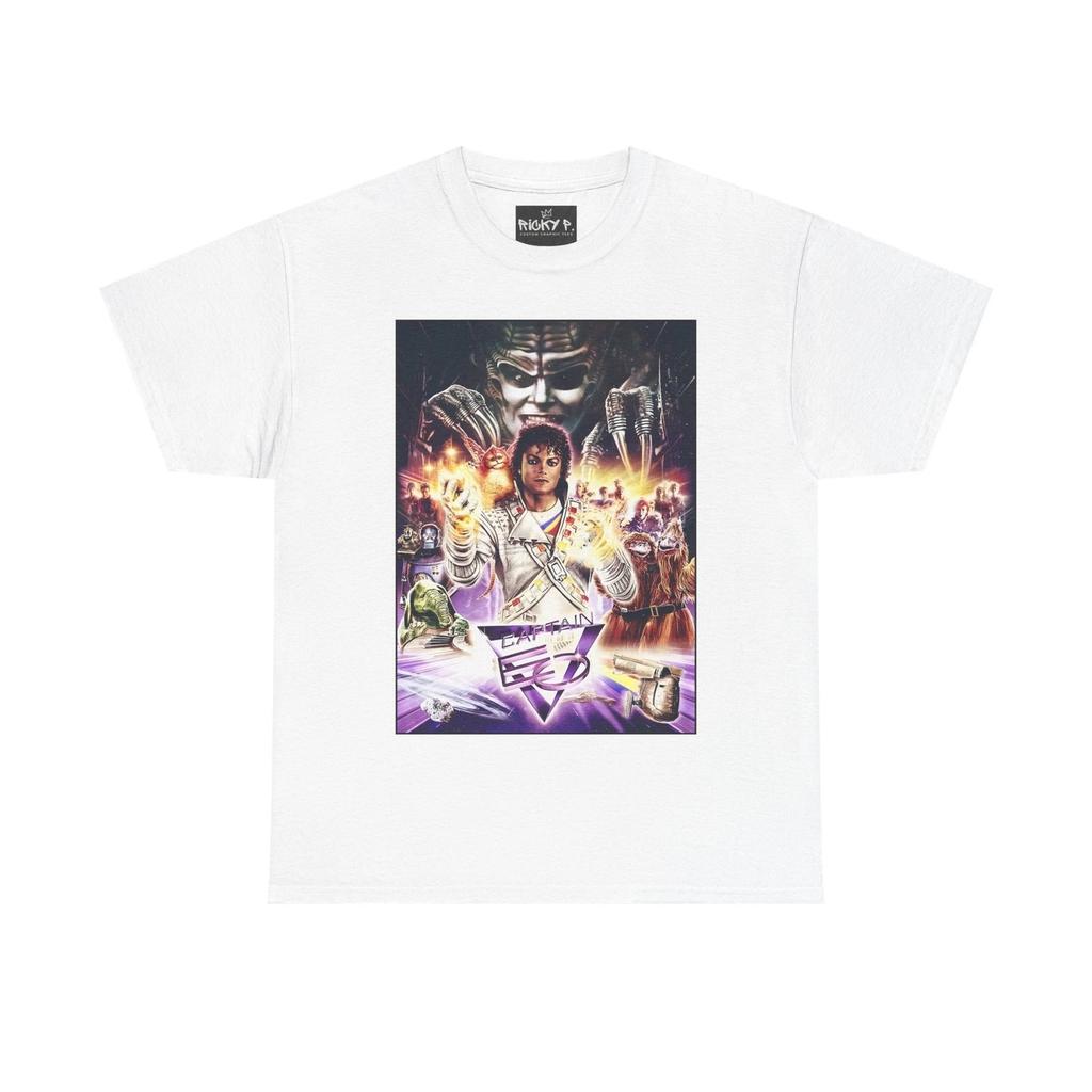 Michael Jackson Captain EO 1986 Musical 100% Cotton T-shirt Mens Tees Top Unisex Heavy Cotton Tee