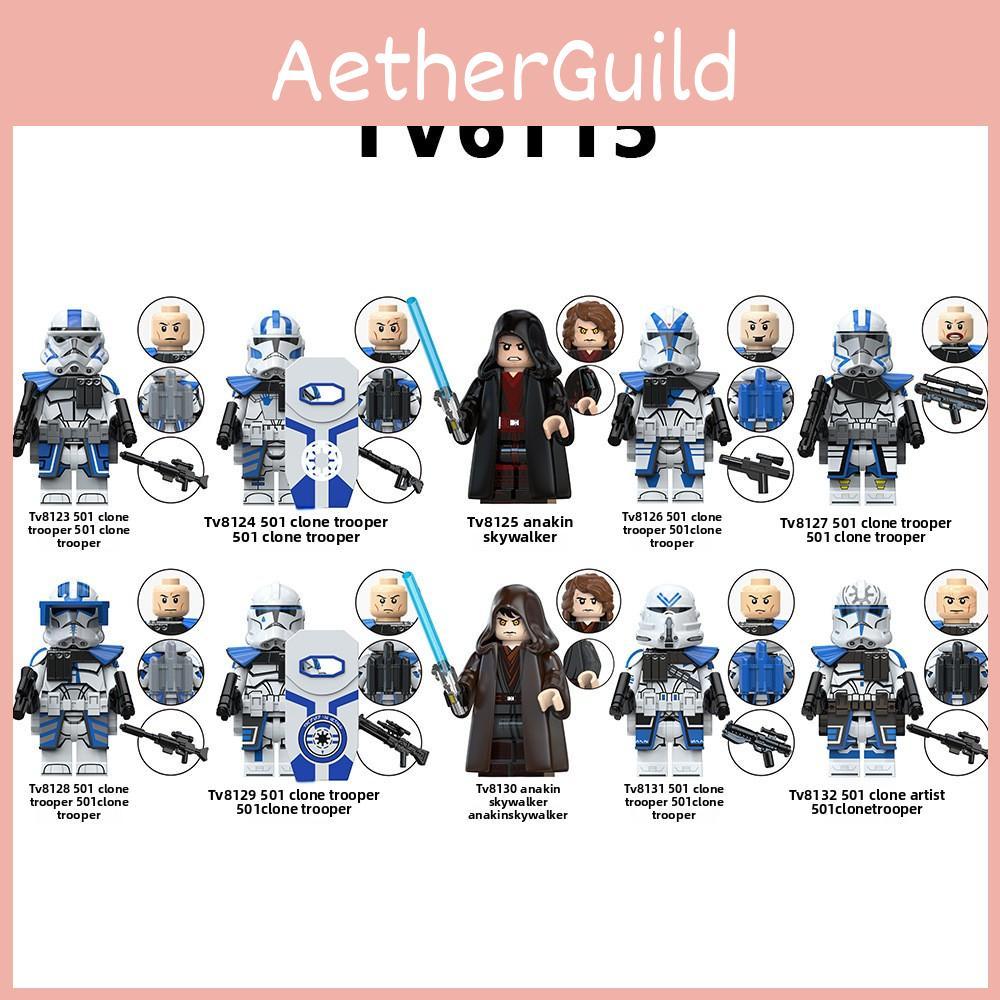 Soldier Vader Darth Building Block Man Mini Ornament Set