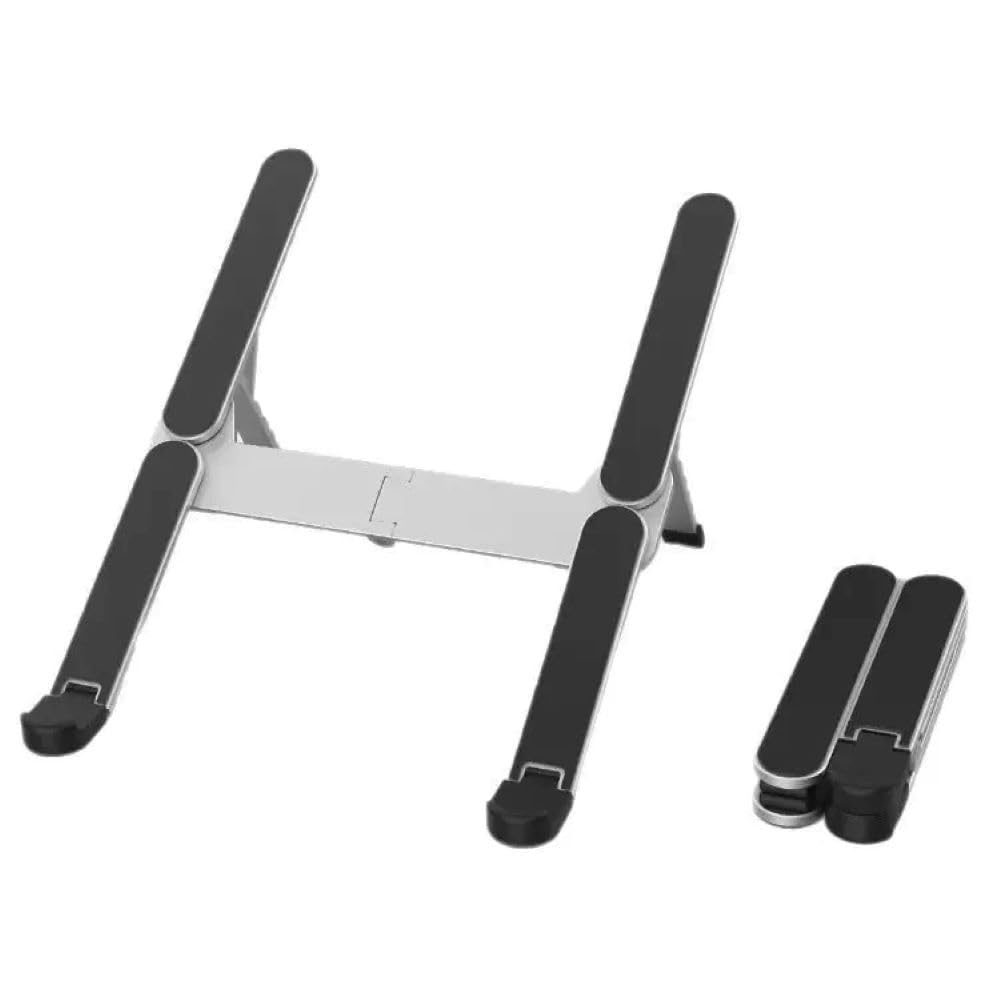 

Portable Foldable Laptop Fits Inch Adjustable Desktop Computer at Home or on the Includes Storage Bag Stand, 10-16 Computers, Stable,