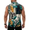 Men's Workwear Lapel Button-Down Vest Shirt - Lightweight Sleeveless Top