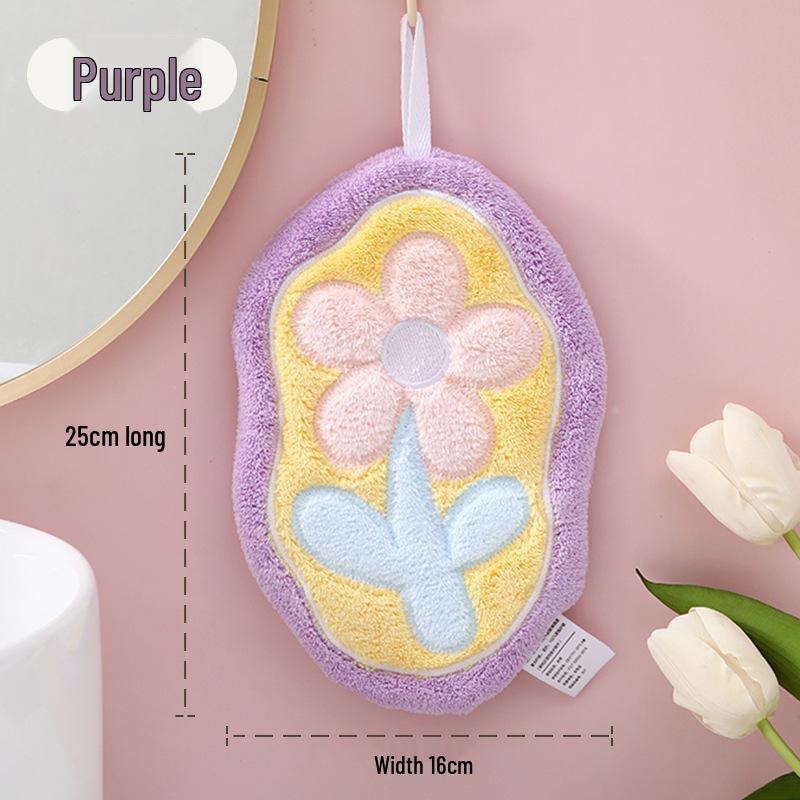 Große Gans Niedliches Korallenfleece Hängehandtuch für Küche & Badezimmer