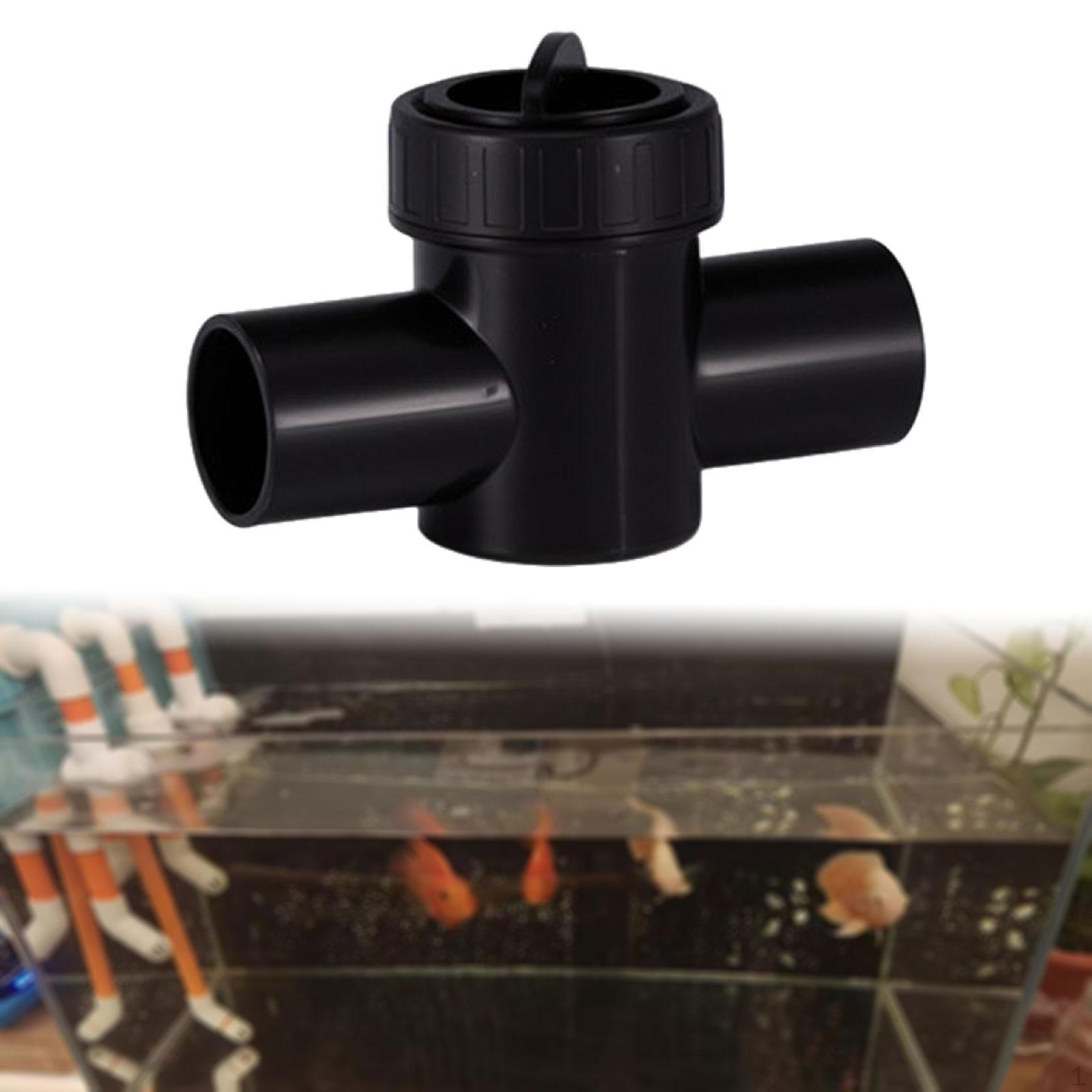 

Aquarium Control Valve Regulator Attachments Noise Reduction High Performance Compact Outlet Black 25mm
