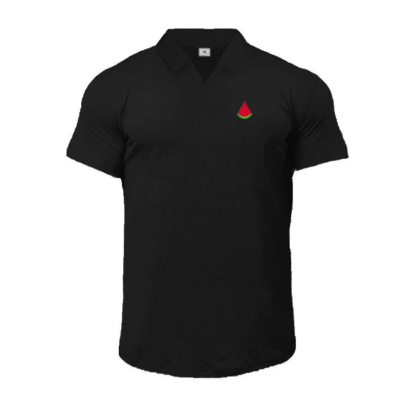 Do The Work  Muscleguys Brand Men's Pure Cotton Printed High Quantity Turned-collar Summer Fashion Casual Breathable Polo Shirt