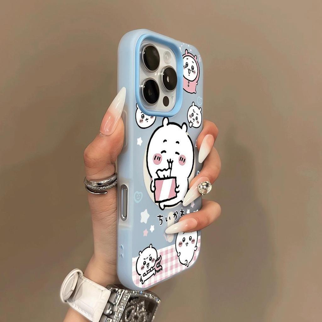 Magnetic Jelly 2-in-1 Phone Case for Apple Phone Protective Cover Lanyard Double Layer Phone Case