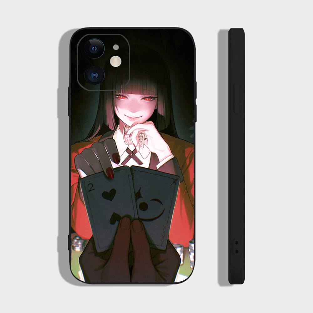 

Anime K-Kakegurui Phone Case For IPhone 17 Air 16 15 14 13 Pro Max 11 12 Black Silicone Cover IPHONE 17Pro