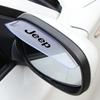 2 Stück Auto Rückspiegel Seitenansicht Regenabweiser Augenbrauenaufkleber für Jeep Renegade Compass Grand Cherokee Wrangler Jk Gladiator