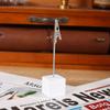 Message Memo Wooden Base DIY Handmade Bedside Ornaments Photo Paper Clamp Memo Clip Card Holder