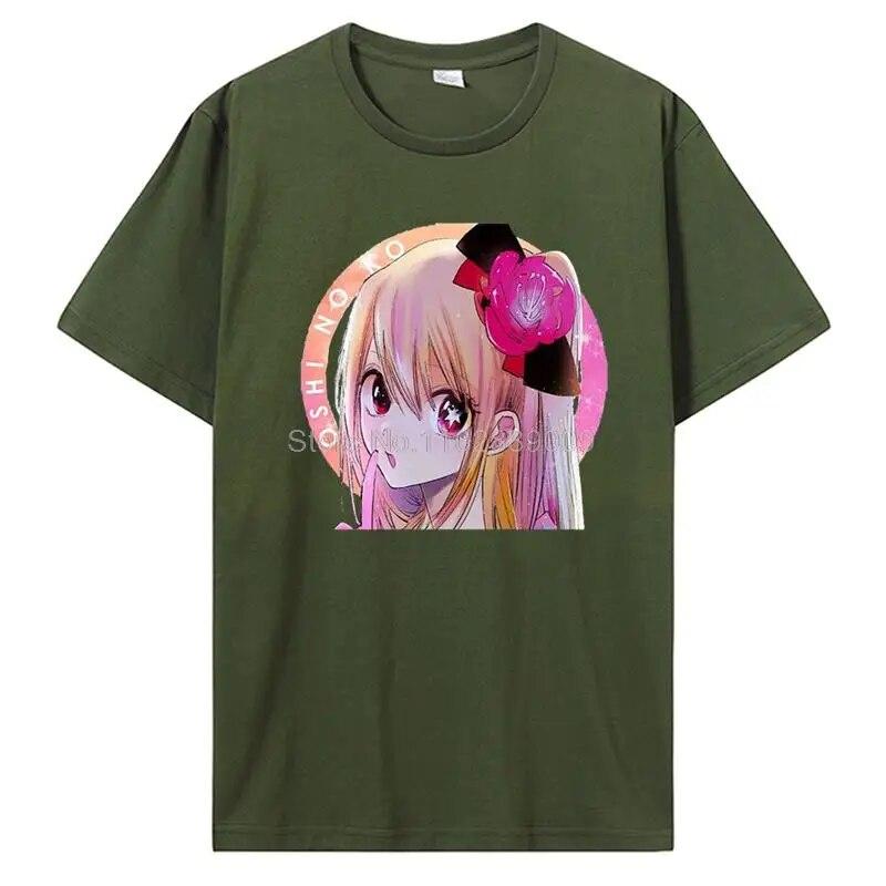 

Oshi No Ko Япония Аниме Футболка Симпатичная футболка Ai Ruby And Aqua Женская хлопковая футболка унисекс Футболка Kawaii Повседневные футболки Harajuku Уличная одежда 4XL