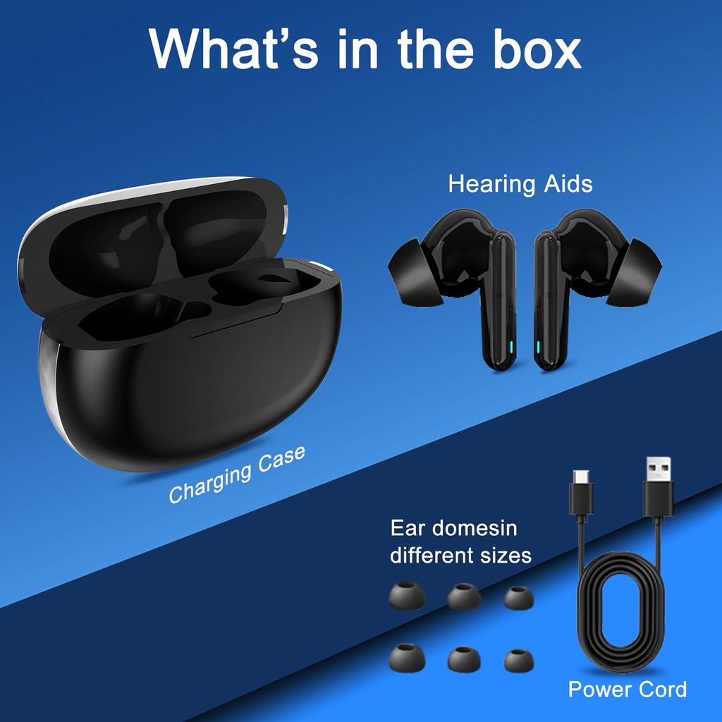 Hearing Aids Bluetooth Hearing Aid Hearing Amplifiers Music Streaming Phone Call Auto Switch Noise Cancelling Clarity Sound Audifonos