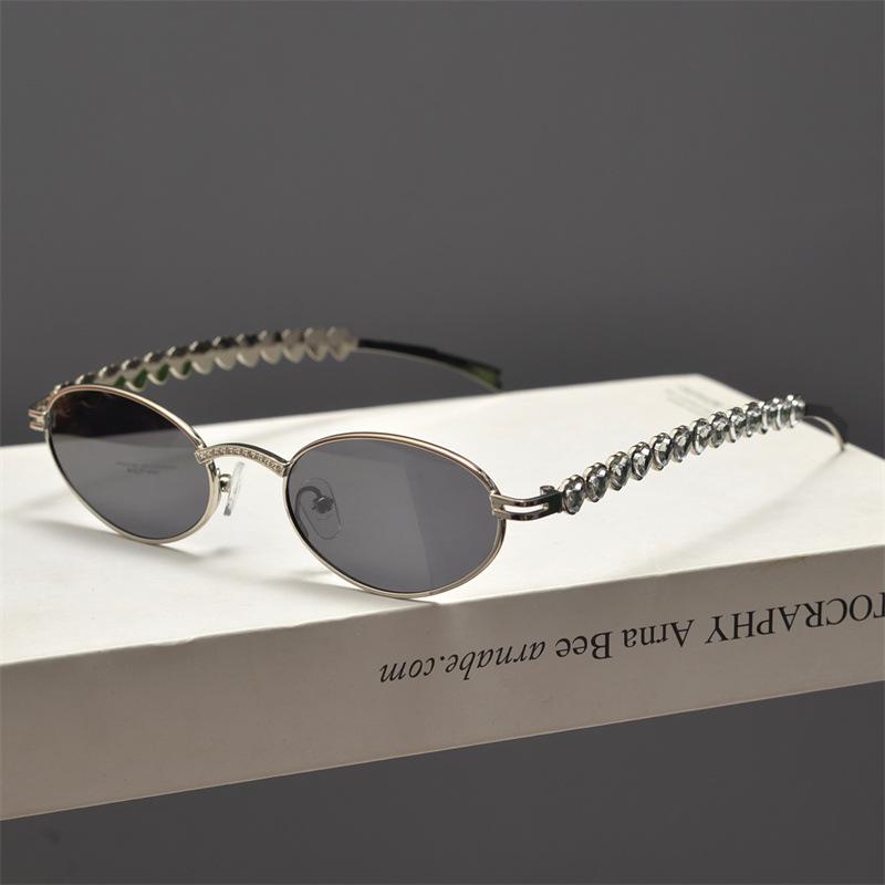 Vintage Metal Round Sunglasses for Women Men Circular Sun Glasses Female Oval Eyewear  for Male Female Eyeglasses
