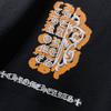 GZ-8935 CHROME HEARTS 2025 Sommer Neue Hohe Qualität Baumwolle Rundhals Lose Große Größe männer und frauen T-shirt Paar t-shirt
