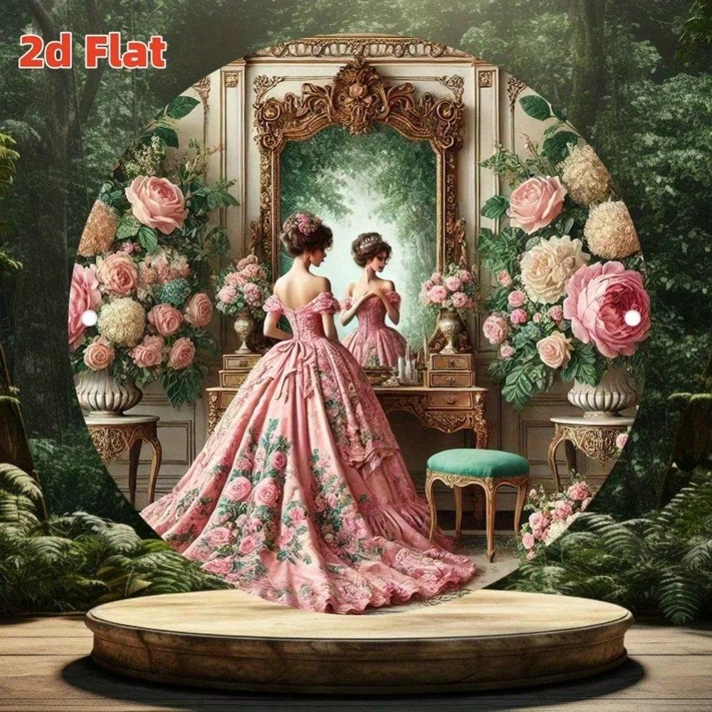 

Vintage Metal Tin Sign Round Wall Art Home Decor Modern Farmhouse Plaque For Living Room Bedroom Kitchen Bathroom Bar Garden 20x20 різнокольоровий