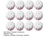12Pcs Foam Pumpkins White Artificial Pumpkin Ornaments Paintable DIY Crafts for Halloween Fall Thanksgiving Photography Props