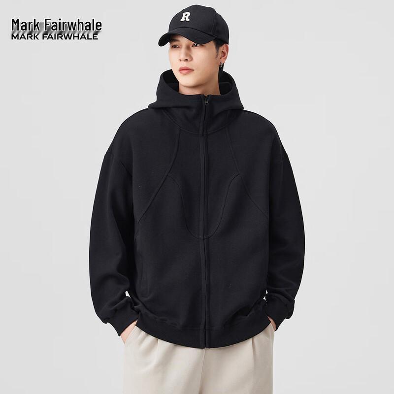 

Mark Fairwhale Men s Solid Color Zip-Up Hoodie XL