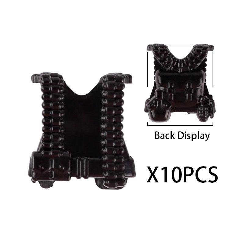 MOC Military SWAT Soldiers Building Blocks Accessories Set Medical Box Vest Backpack Bricks Kids Gift