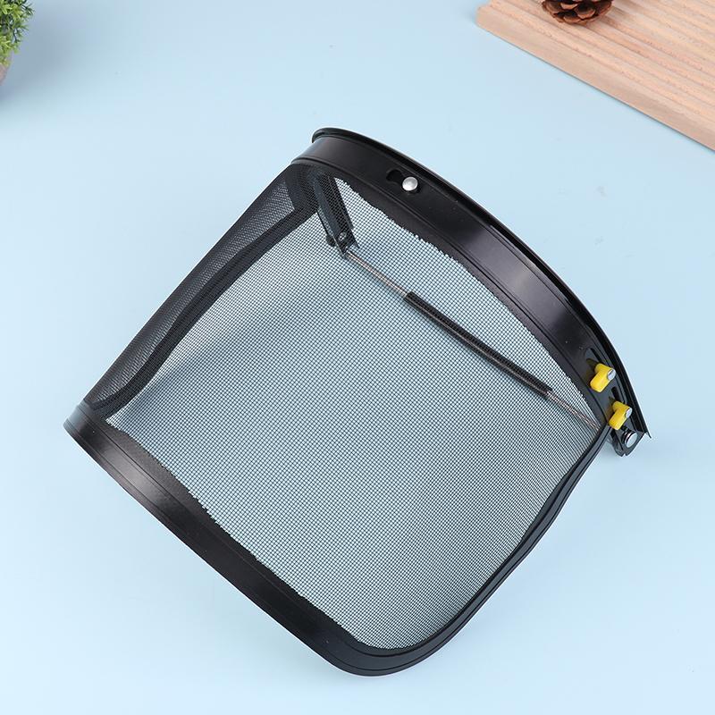 1Pc Garden Grass Trimmer Safety Helmet Hat With Full Face Mesh Protective Mask For Logging Brush Cutter Forestry Protection