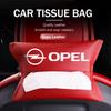 For Opel Car Seat Headrest Tissue Box Hanging Paper Towel Protetor Cover Organizer Tool Meriva Mokka Grandland Vectra Zafira BX8