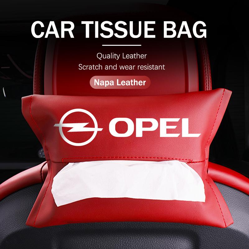 For Opel Car Seat Headrest Tissue Box Hanging Paper Towel Protetor Cover Organizer Tool Meriva Mokka Grandland Vectra Zafira BX8