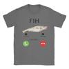 Fish Calling Funny Misspelled Fish Meme Message Fih TShirts for Men  100 Cotton Tees O Neck Short Sleeve T Shirts Clothing